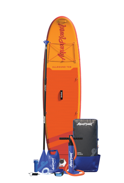 Paquete de tabla de paddle inflable Aquaplanet ALLROUND TEN 10 '- naranja