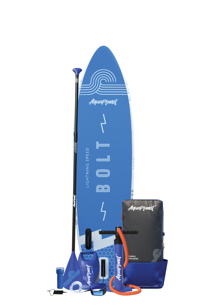 Paquete de tabla de paddle inflable Aquaplanet BOLT 9'4