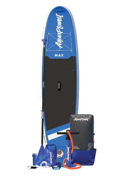 Paquete Tabla de Paddle Surf Hinchable Aquaplanet MAX 10'6″ - Azul