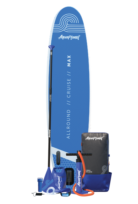 Paquete Tabla de Paddle Surf Hinchable Aquaplanet MAX 10'6″ - Azul