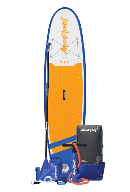 Pack Paddle Surf Hinchable Aquaplanet MAX 10’6″ Naranja