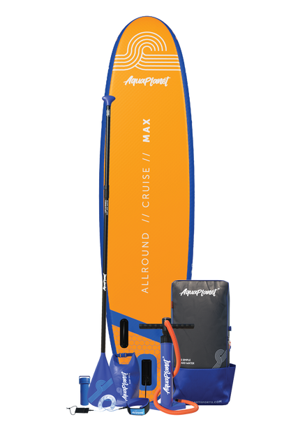 Pack Paddle Surf Hinchable Aquaplanet MAX 10’6″ Naranja
