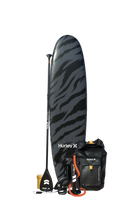 Paquete de tabla de remo inflable Hurley Advantage Black Tiger de 10 pies