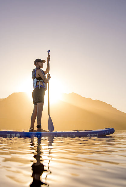 Paquete de tabla de paddle inflable Aquaplanet ALLROUND TEN 10 '- azul