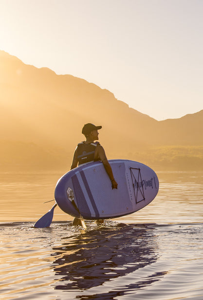 Paquete de tabla de paddle inflable Aquaplanet ALLROUND TEN 10 '- azul