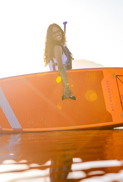 Paquete de tabla de paddle inflable Aquaplanet ALLROUND TEN 10 '- naranja