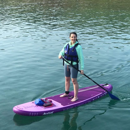 Paquete de tabla de paddle inflable Aquaplanet ALLROUND TEN 10 '- Púrpura