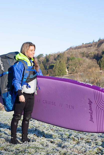 Paquete de tabla de paddle inflable Aquaplanet ALLROUND TEN 10 '- Púrpura