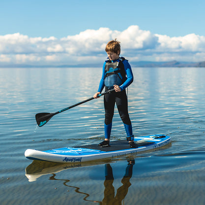 Paquete de tabla de paddle inflable Aquaplanet BOLT 9'4" - Azul