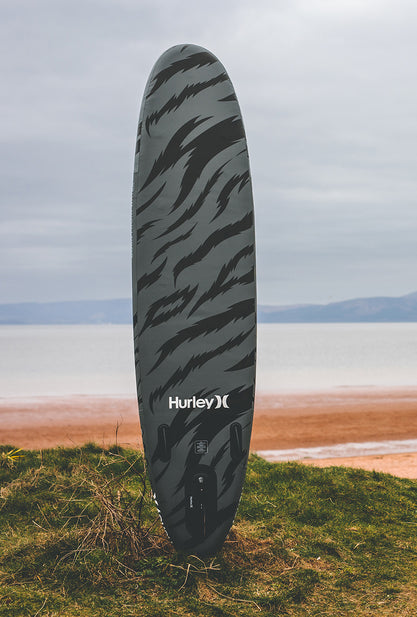 Paquete de tabla de remo inflable Hurley Advantage Black Tiger de 10 pies