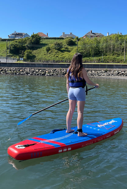 Paquete de Tabla de Paddle Surf Hinchable Aquaplanet PACE 10'6″ - Rojo/Azul