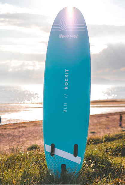 Paquete Tabla Paddle Surf Hinchable Aquaplanet ROCKIT 10'2" - Azul