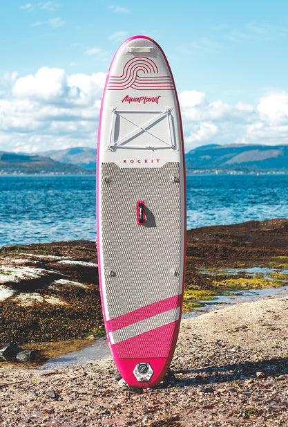 Paquete Tabla Paddle Surf Hinchable Aquaplanet ROCKIT 10'2" Rosa