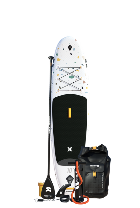 Paquete de tabla de paddle inflable Hurley Advantage Terrazzo de 10 pies
