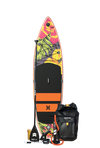 Paquete de tabla de paddle inflable Hurley ApexTour Midnight Tropics 10'8"