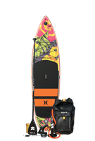 Paquete de tabla de paddle inflable Hurley ApexTour Midnight Tropics 10'8