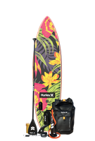 Paquete de tabla de paddle inflable Hurley ApexTour Midnight Tropics 10'8