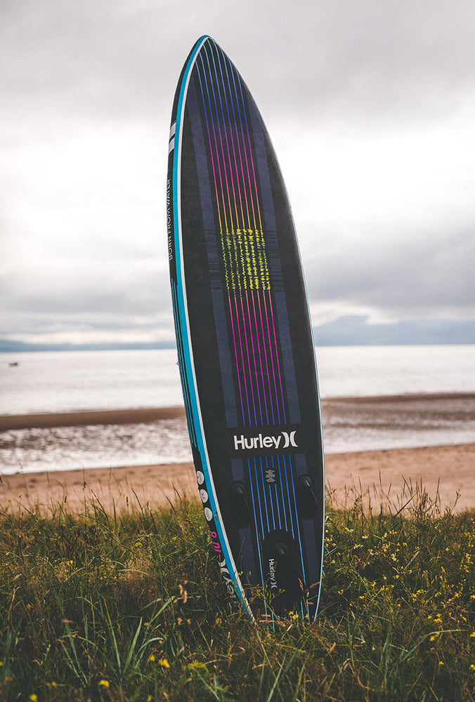 Paquete de tabla de paddle inflable Hurley ApexTour Miami Neon 10'8